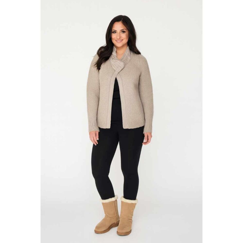 Banana Republic Heritage Sweater Wool Cable Knit Cardigan Woman's Women's Small